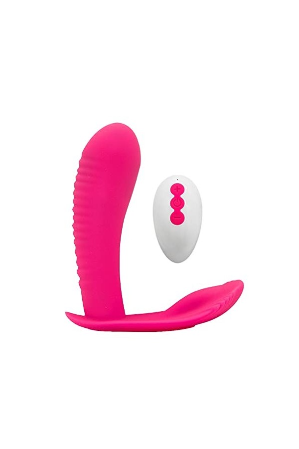 Rose Vibrateur Flower Masseur portable en silicone,9 types différents de stimulation vibratoire,Mine Télécommande sans fil,Ch