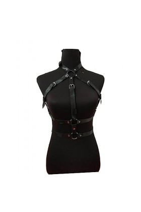 ABOOFAN Ceinture Punk Ceintures pour Femmes Lingerie Féminine Harnais en Cuir Punk Sangles De Levage pour Femmes Soutiens-Gor