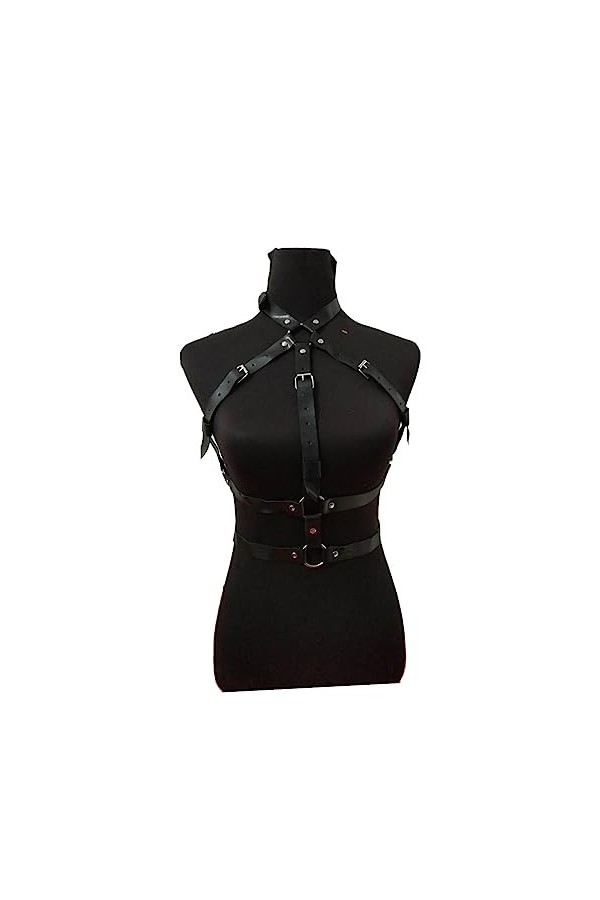 ABOOFAN Ceinture Punk Ceintures pour Femmes Lingerie Féminine Harnais en Cuir Punk Sangles De Levage pour Femmes Soutiens-Gor