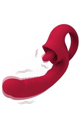 Gode Vibrant Šèẋ Tôýs Langue Vibrante Jouets à lécher S?? ???? Feṃṃe Làngùê Vìbràntê pour Femme Vìbrọ-màsśêùr Clìtọr-ìdì-ên 