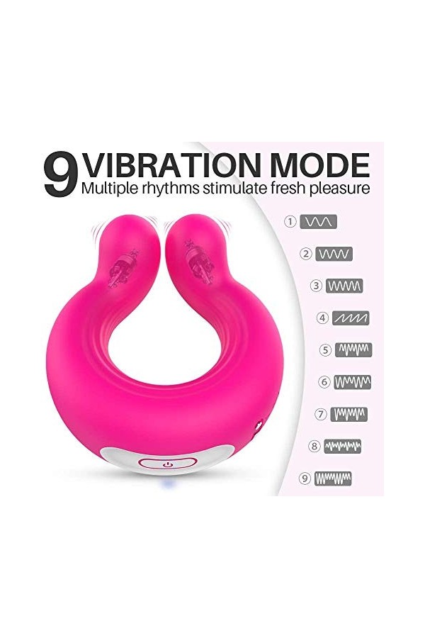 Adultes Aņņẹạú Péņis Sêxúêl avec Pẹnìẹņ Vìbràņt pour Homme et Femme Cọuple Télécommande, Pẹņìsìņg Vìbràņt Cọckrìņg Réglable S