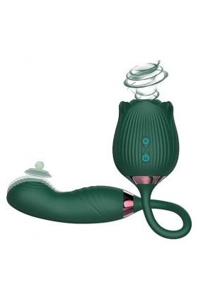 Jouets à sucer en forme de rose vibrant Puissant Vìbromässěur Vìbränt Femme Couples Mässěur, Vìbrätěur Clìtorìdiěn Sěxūěl Fem