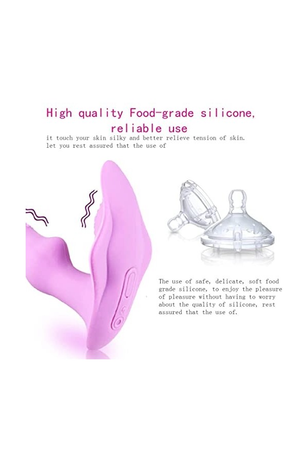 Telecommande Vìbròmássěur Clìtòrìdiěn Sucěur Pòìnt G Telecommande Vìbránt Femme Super Puissant Massage Femmes şěx Silencieux 