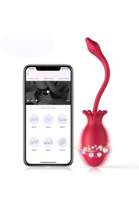 Oeuf vibrant Vibrateurs doeufs rotatifs à 360 degrés APP gode vibrateur masturbateur balles G Spot vibrateur Couples jouets 