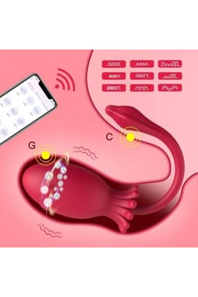 Oeuf vibrant Vibrateurs doeufs rotatifs à 360 degrés APP gode vibrateur masturbateur balles G Spot vibrateur Couples jouets 