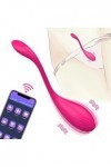 Oeuf vibrant Pour – vibrateur dœuf vibrant pour femmes, contrôle par application, culotte portable, masturbateur point G, go