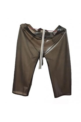 RVLAUGOAA Hommes Culottes en Latex Shorts en Latex Caleçons en Latex Boxers en Latex Slips en Latex sous-vêtements en Latex 