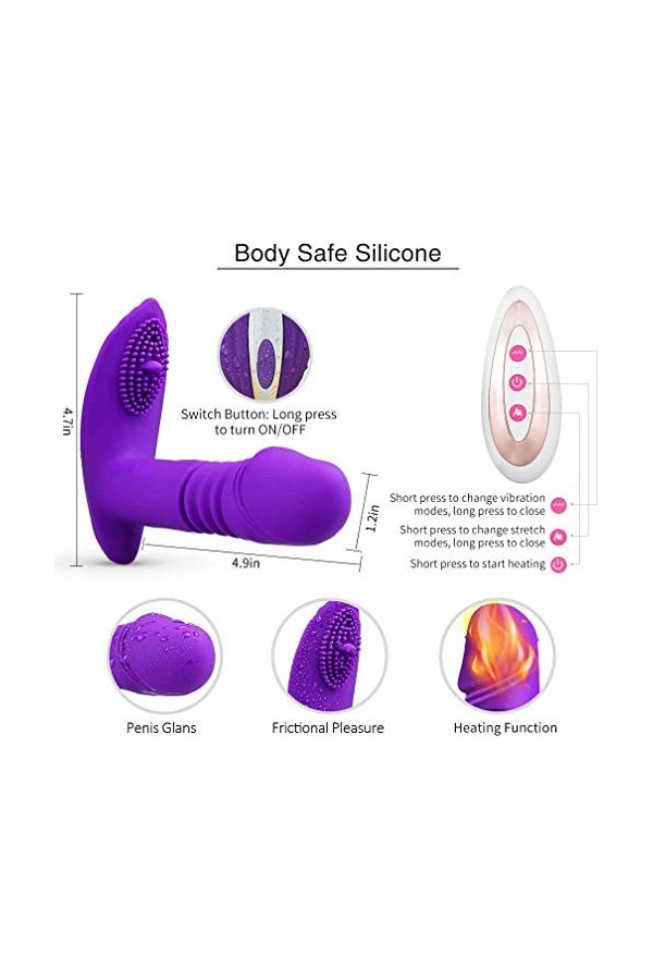 Telěcommãnde Vîbromãssěūr anãlě et Clîtôrîdiěn Vîbrãńt Femme a Distance Portable avec sans Fil,Mãssěūr Femmes Clîtôrîdiěn et 