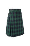 Kilt écossais tendance pour homme - Culotte écossaise à carreaux - Jupe moderne - Robe individuelle - Vintage - Décontractée 