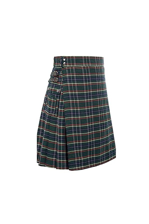 Kilt écossais tendance pour homme - Culotte écossaise à carreaux - Jupe moderne - Robe individuelle - Vintage - Décontractée 