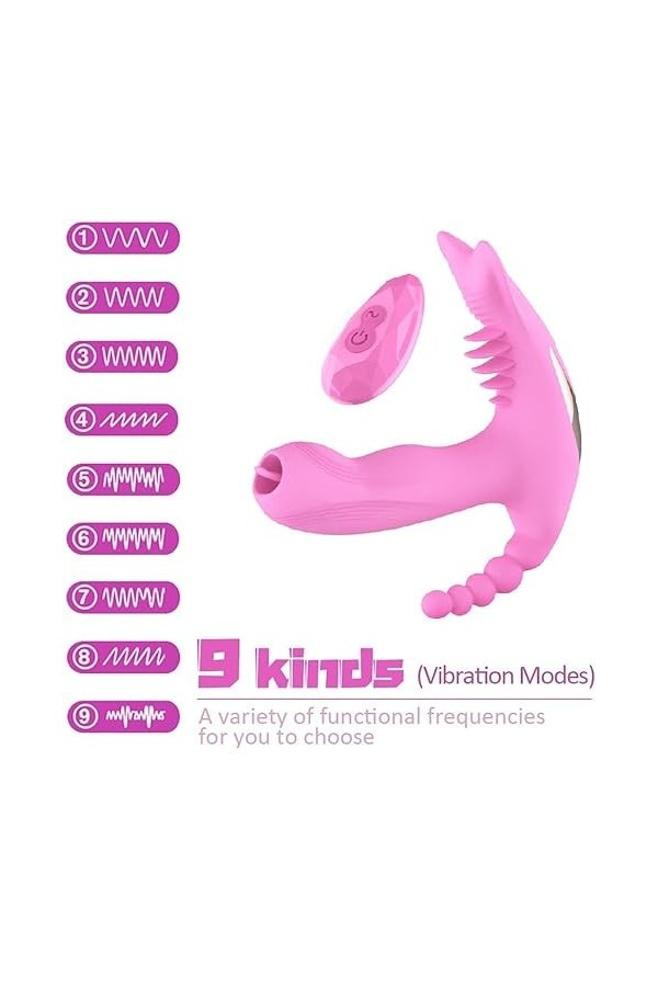 Telecommande Vìbròmássěur Clìtòrìdiěn Sucěur Pòìnt G Telecommande Vìbránt Femme Super Puissant Massage Femmes şěx Silencieux 