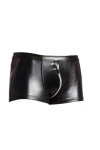 Shorts Cuir Verni Homme Sexy Pantalon Court Boxer Briefs Clubwear Erotique Lingerie Color:Black,Size:L 