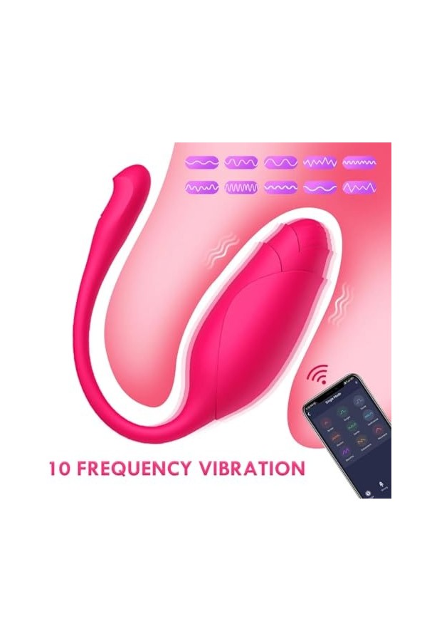 Oeuf vibrant Jouet sexuel adulte G Spot gode vibrateur Pour femmes APP télécommande porter oeuf vibrant masturbateur culotte 