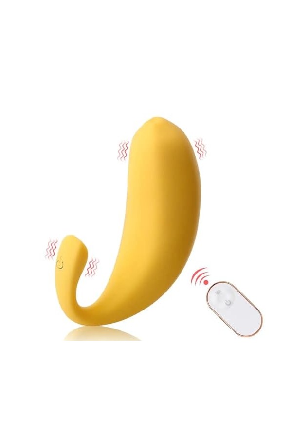 Oeuf vibrant G Spot gode vibrateur banane forme sexe Machine 9 vitesses télécommande vibrant oeuf jouets sexuels Pour femmes