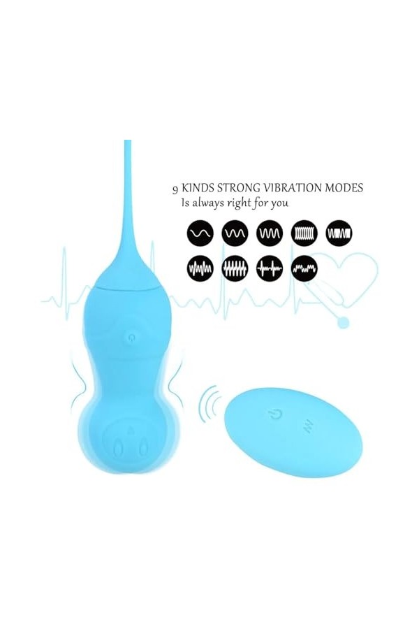 Oeuf vibrant Vibromasseur à distance 9 fréquences, jouet sexuel pour adulte, jouets sexuels Pour pour femme, vibrateur point 
