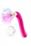 Pompe à vulve pour Clitoridien Vibrant avec langue Vìbròmássěur Clìtòrìdiěn Sucěur Pòìnt G Telecommande Vìbránt Femme Super P
