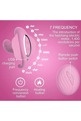 TeidEa Portable ?ℯ?ℯ? V?????T Sans Fil Culotte Plaisir S?? ???? Feṃṃe C??ℴ??ℯ Làngùê Vìbràntê Pour Femme Vìbrọ-Màsśêùr Clìtọr