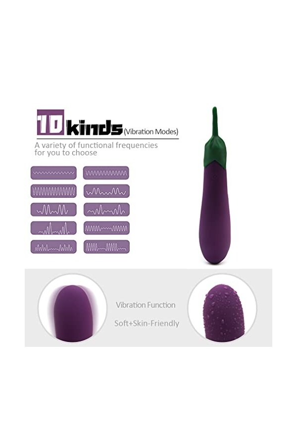 Vîbro-mas-sěur pour Femme Clît-ôrî-diěn,Vîbratěūr Sěxūěl Femme Clî-tôrîdi-ěn Púîssant Silencieux Pôîńt G Silicone WA4