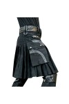 Kilt écossais Vintage Kilt gothique Hommes Jupe kilt traditionnelle à carreaux Jupes classiques Casual Carreaux Jupe avec poc