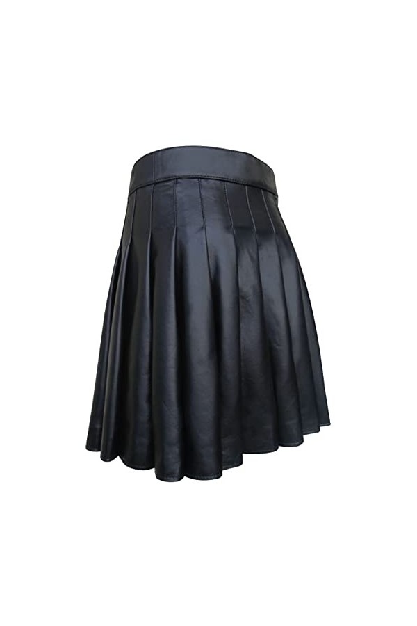 Jupe en cuir pour homme - Jupe écossaise - Pour homme - Style écossais - Jupe plissée - Costume de fête écossaise - Jupe de s