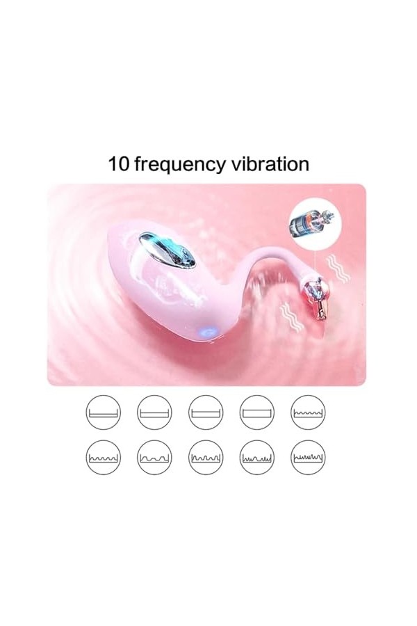 Oeuf vibrant Vibrateur dœufs à choc électrique, culotte portable, gode vibrateur, Machine sexuelle, masturbateur point G, té