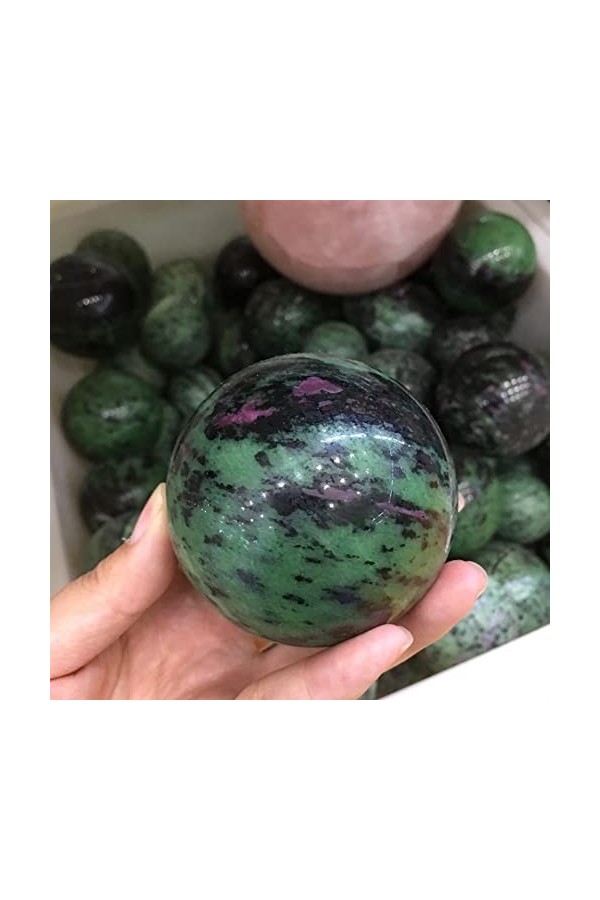 JITEM La Balle polie à la Main au trésor Vert Rouge Naturel Peut être utilisée pour kuanbao