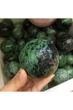 JITEM La Balle polie à la Main au trésor Vert Rouge Naturel Peut être utilisée pour kuanbao