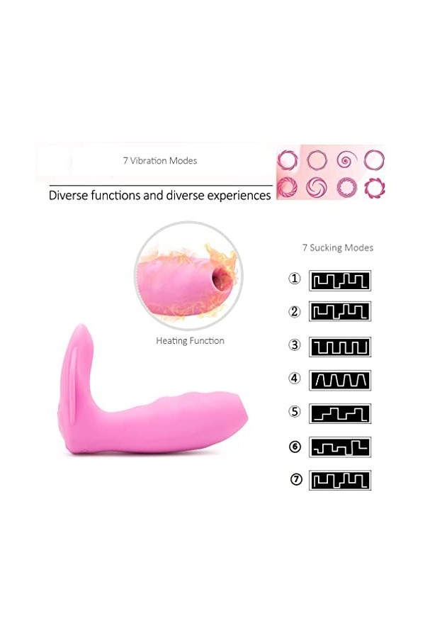 Wearable sans Fil Telecommande Mini Culötte Víbränte Silencieux Vībrātions de Frequence, Vibrómầssęur Vibràņt Femme Point Ġ A