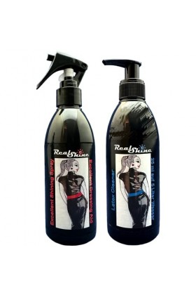 Excellent spray brillant 250 ml + nettoyant latex | aide à lhabillage | entretien du latex | détergent | soin du latex à pul