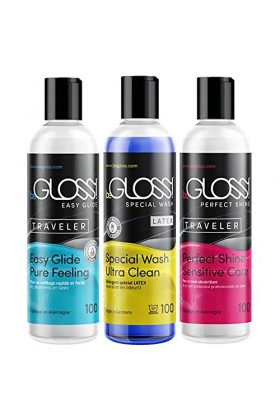 beGLOSS - Coffret dentretien latex 100 - Perfect SHINE - Easy GLIDE - Special WASH