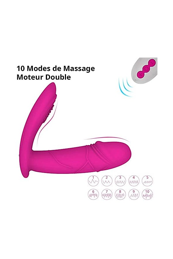 portable ?ℯ?ℯ? V?????T sans fil culotte plaisir S?? ???? Feṃṃe C??ℴ??ℯ Làngùê Vìbràntê Pour Femme Vìbrọ-Màsśêùr Clìtọr-Ìdì-Ên