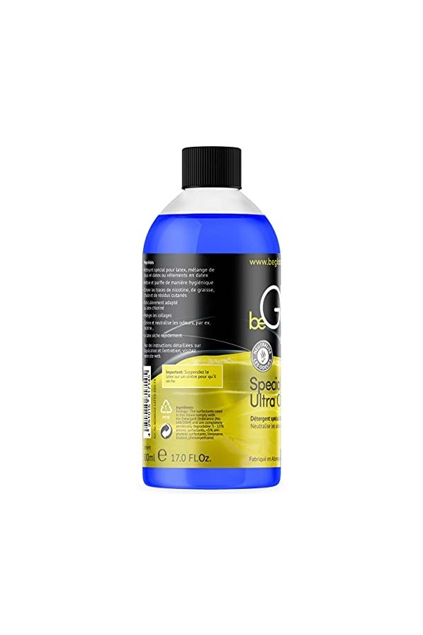 beGLOSS Special Wash LATEX 500 Nettoie et&nbsp;purifie de façon hygiénique