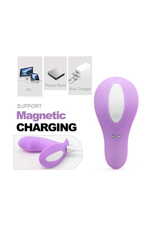 œuf Vibrant Mássèur Sèxtôysé Côuplè Vîbrộmãssěur pour Femme Clîtôrîdiěn Sūcěūr Lãngúě Pôîńt Ġ Silencieux,Vîbrãtěūr Sěxūěl Fem