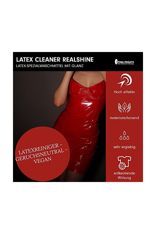 Optimal Products Special Latex Cleaner 1 l I Lessive de soin en latex avec brillance I nettoyant pour latex sans odeur végéta
