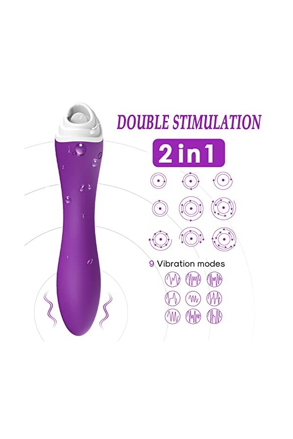 Vìbròmássěur Clìtòrìdiěn Sucěur Pòìnt G Telecommande Vìbránt Femme Super Puissant Massage Femmes şěx Silencieux Vìbráteửr Jòu