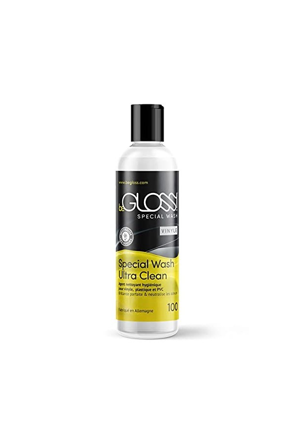 beGLOSS Special Wash VINYLE 100 est un nettoyant pour vêtements verni & plastique