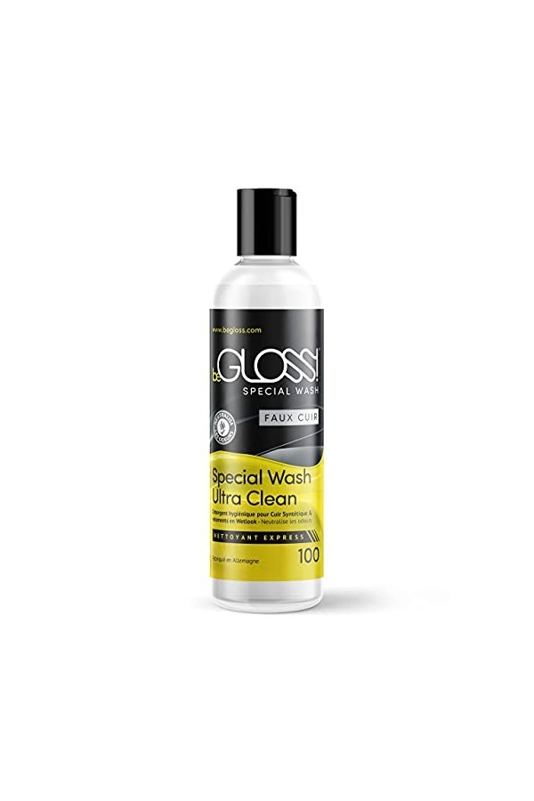 beGLOSS Special Wash Laque 100 - Vêtements à effet mouillé – vêtements en PU - nettoyant spécial - nettoyer faux cuir