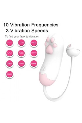 Oeuf vibrant APP Vibrateur G-spot Masturbateur Balle 10 Fréquence Oeuf Vibrant Femmes Masturbation Chat Patte Paume Sex Toy M