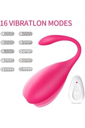 Oeuf vibrant Vibrateur masturbateur contrôle du gel de silice 16 vitesses oeufs vibrants jouet sexuel Pour femmes masturbateu