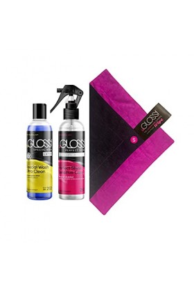 Latex Care KIT 250 - Perfect SHINE PREMIUM SPRAY - Special WASH LATEX - WIPE S