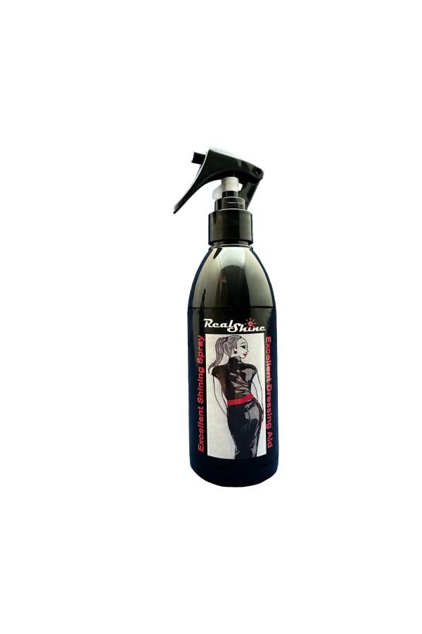Excellent Spray brillant 250 ml I Huile pour latex I Soin professionnel du caoutchouc et aide à lhabillage économique I Soin