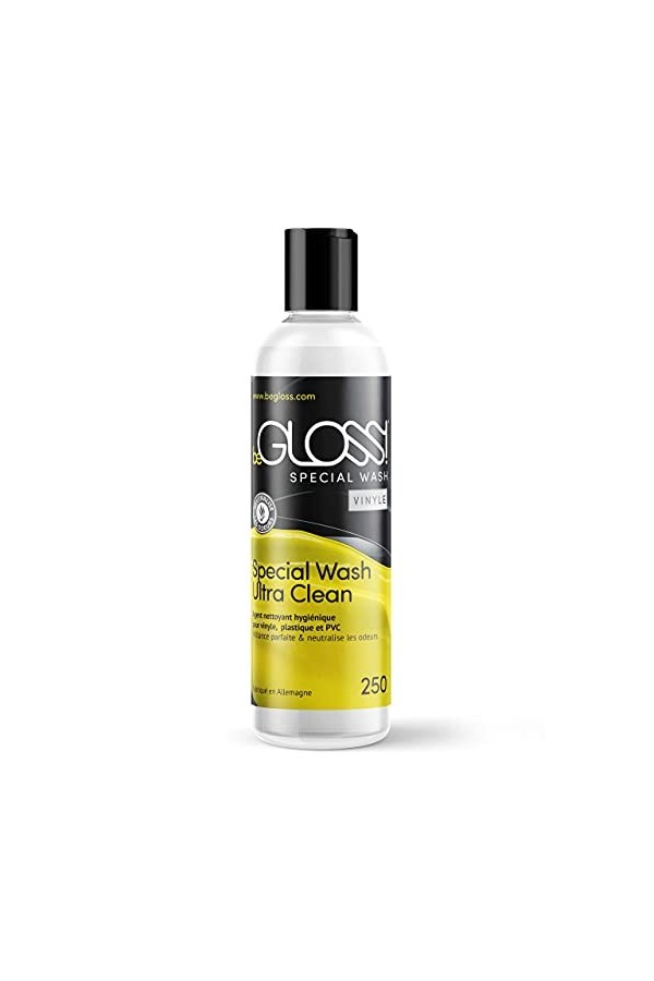 beGLOSS Special Wash VINYLE 250 est un nettoyant pour vêtements verni & plastique