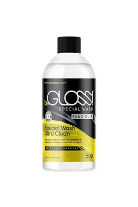 beGLOSS Special Wash Laque - Faux Cuir 500 - Vêtements à effet mouillé – vêtements en PU - nettoyant spécial - nettoyer faux 