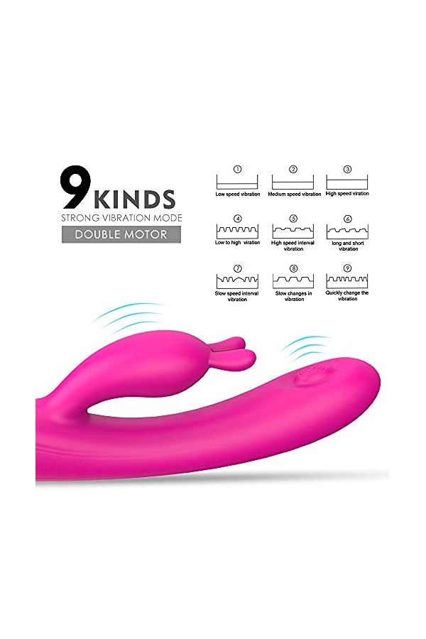 Vìbromässěur Vìbränt Femme Type U Mässěur, Vìbrätěur Clìtorìdiěn Sěxūěl Femmes Puissant Pőińt ġ Rechargeable Silencieux Mini