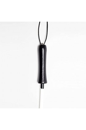 Badine Blanche + Poignet Noire 12 Mm -60 Cm 