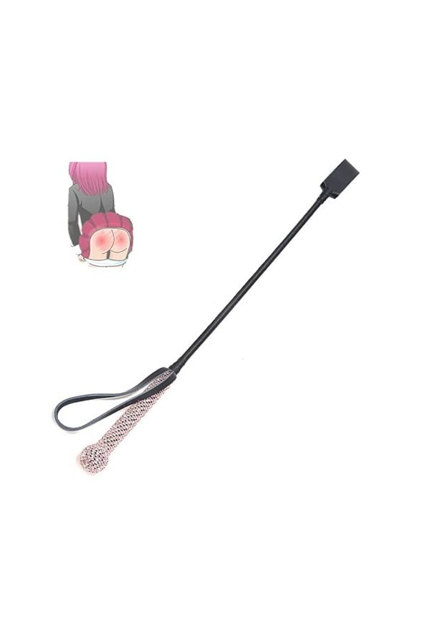 SuxHeart-EUR Fouets en Cuir Équitation Fouet Slapper Paddle Jouet pour Amoureux Couple Sexy Lit Jouet