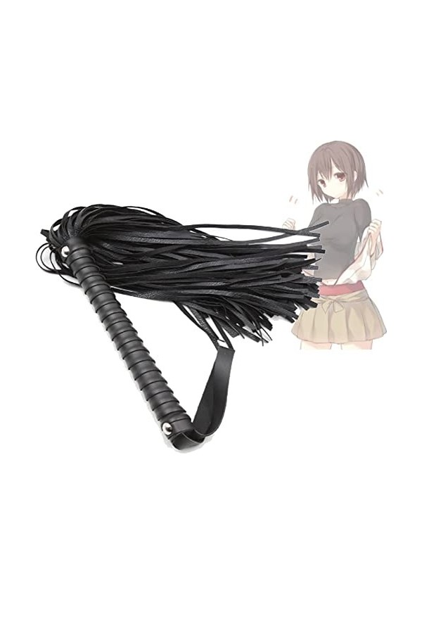 XaiYimee Fouet déquitation avancé Fouet en Cuir Jeu de Couple - Swing Rapide