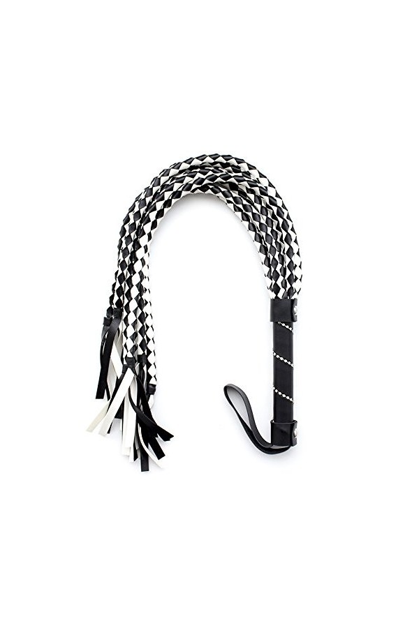 SM articles damusement en vrac fouet en cuir barbelé flirter avec les mains tricoter fouet damusement fouet en cuir article