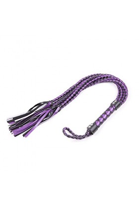 SM articles pour adultes flagellation Adjustment Sex Supplies Purple Hand Woven Eight flaps whip passion Toys