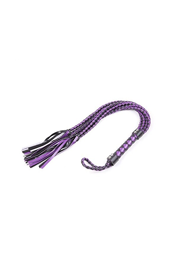 SM articles pour adultes flagellation Adjustment Sex Supplies Purple Hand Woven Eight flaps whip passion Toys